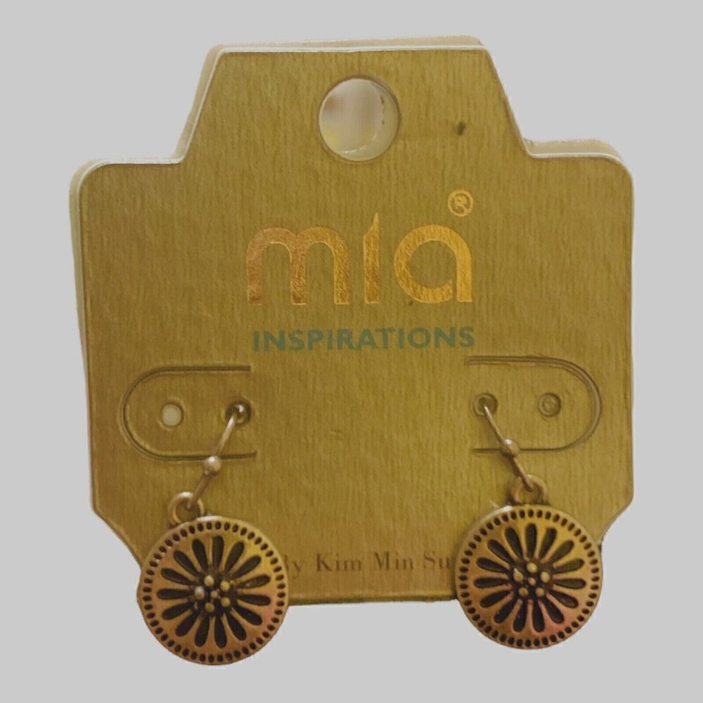 Mia Inspirations Earrings 10" Necklace Set Boho Style Red - Picture 4 of 5